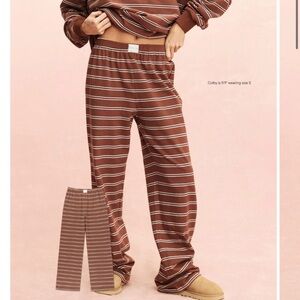 PARKE tonal striped boxer pant